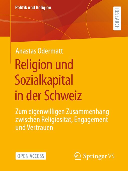 Title details for Religion und Sozialkapital in der Schweiz by Anastas Odermatt - Available